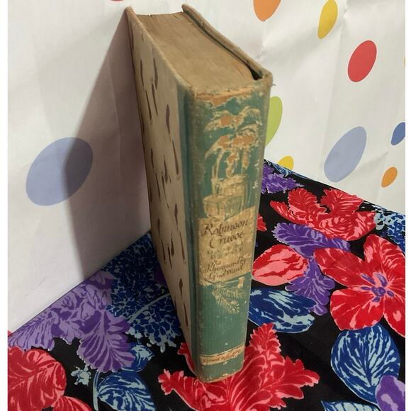 1946 Robinson Crusoe Hardback by Daniel Defoe - Picture 13 of 13